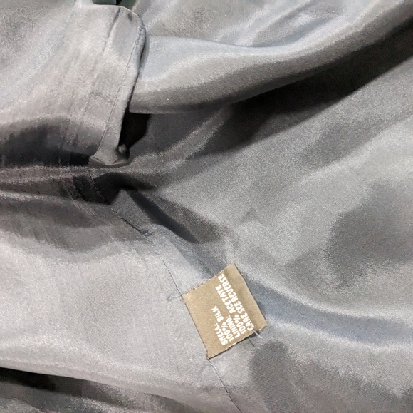 Carmen Marc Valvo Navy Silk evening full length skirt . Size 6 - Picture 5 of 8